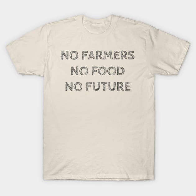 NO FARMERS NO FOOD NO FUTURE T-Shirt by wanungara